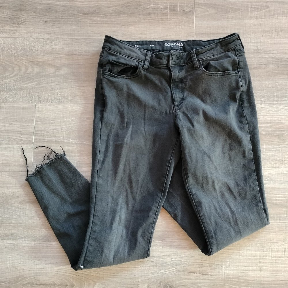 Sonoma Distressed Mid-Rise Skinny Jeans